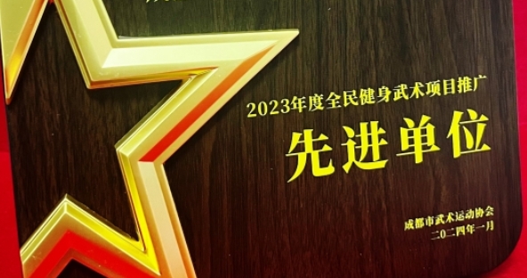 學校榮譽丨熱烈祝賀實外五龍被評為成都市2023年度全民健身武術項目推廣先進單位